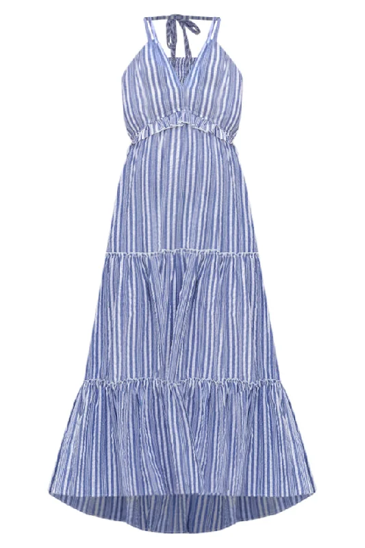 All I Want Is You Blue Striped Maxi Dress FINAL SALE