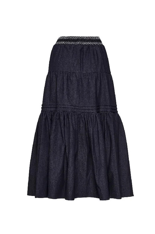 LOOBIES STORY URSULA SKIRT - INDIGO DENIM