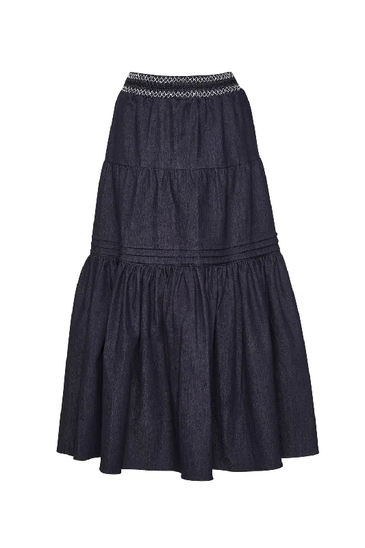 LOOBIES STORY URSULA SKIRT - INDIGO DENIM