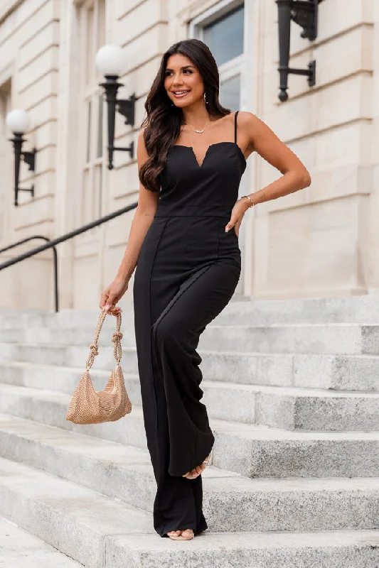 My Only Desire Black V-Neck Jumpsuit FINAL SALE