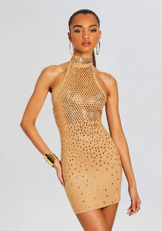 Bindi Embellished Knit Dress