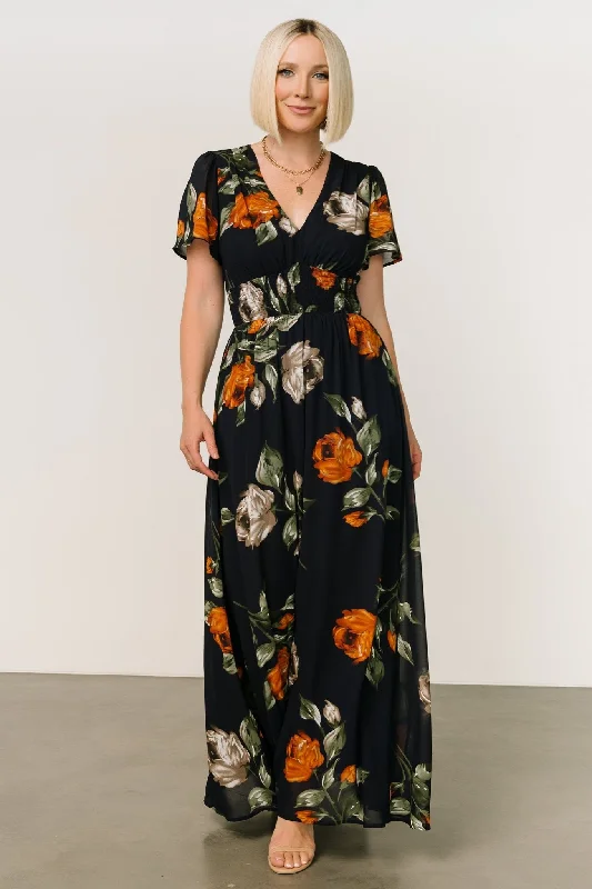 Birdie Maxi Dress | Midnight Navy Floral