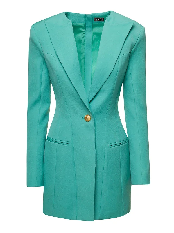 KAJENE Blazer Dress in Turquoise