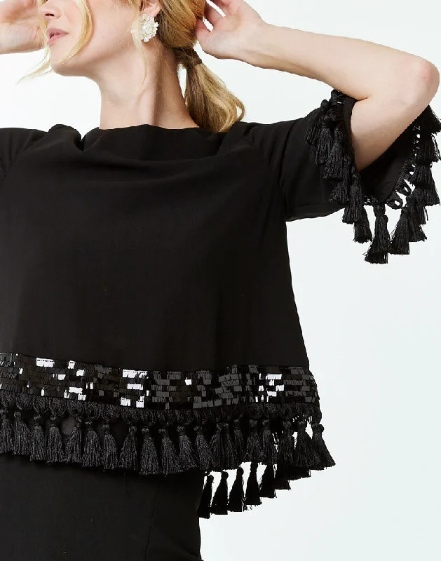 Shimmy Shimmy Tassel Top