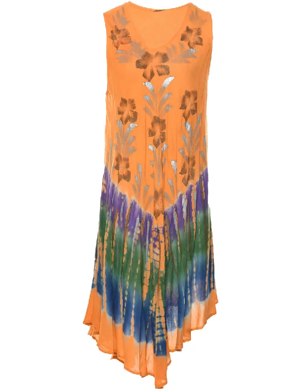 Tie-dye Effect Dress - XL