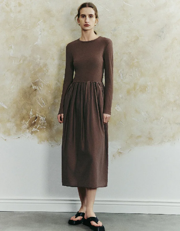 Crew Neck A-Line Dress