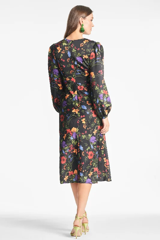 Lola Dress - Noir Wildflower