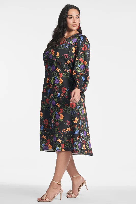 Lola Dress - Noir Wildflower