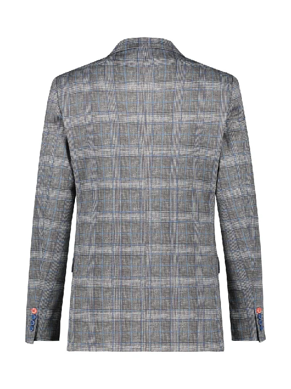 A Fish Named Fred - Travel Blazer - Grey Check