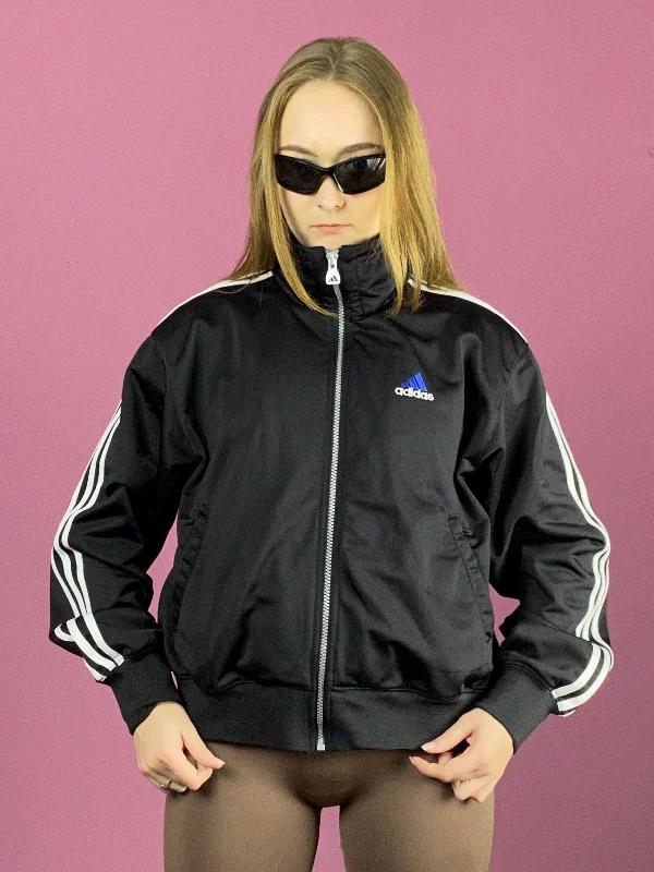 Adidas Vintage Women's Track Jacket - S Black Polyester