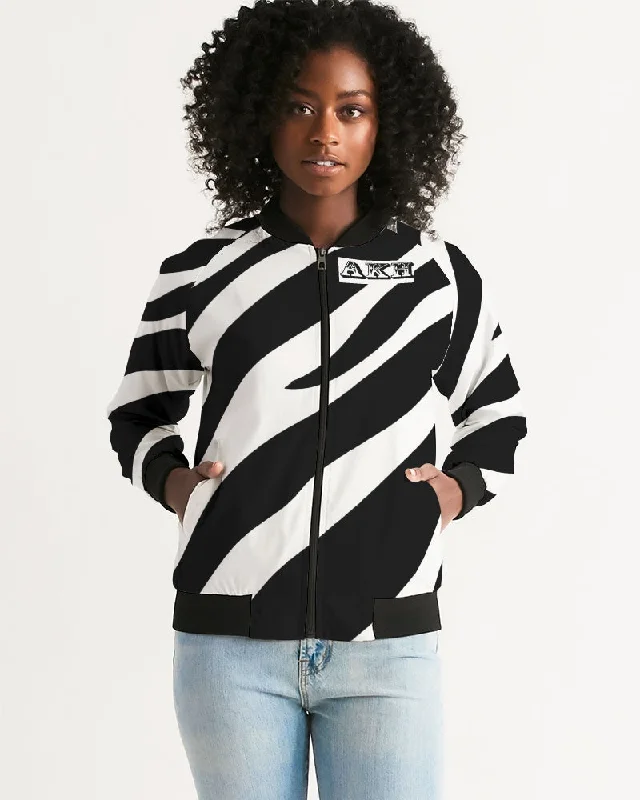 AKH Zebra Women's Bomber Jacket