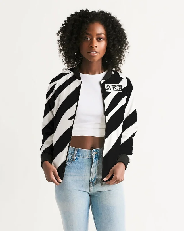 AKH Zebra Women's Bomber Jacket