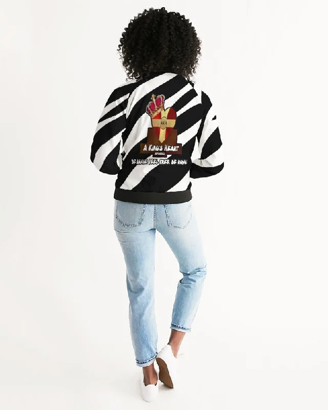 AKH Zebra Women's Bomber Jacket