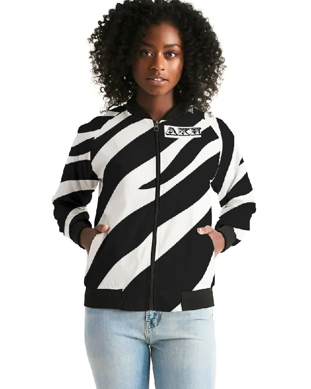 AKH Zebra Women's Bomber Jacket