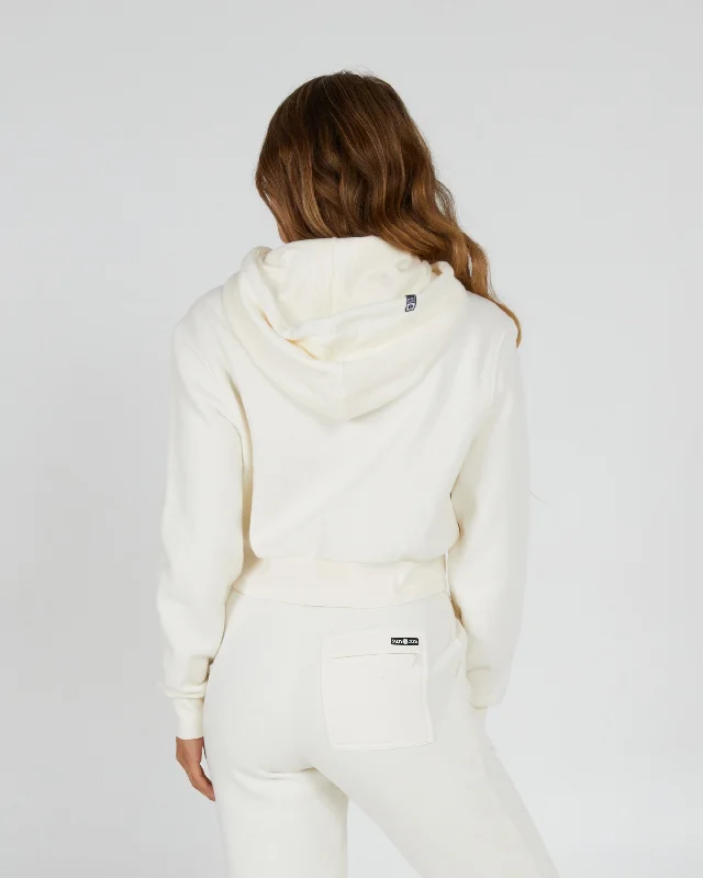 Alpha Crop Hoody - Off White