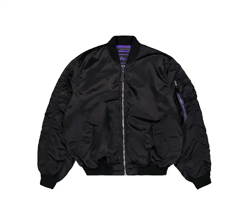 Alpha Industries UV MA-1 Bomber Jacket - Black