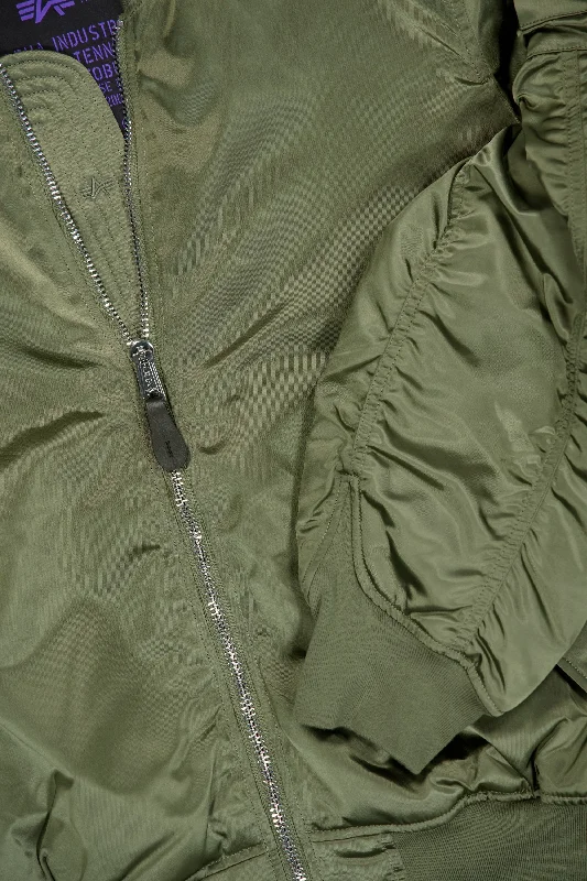 Alpha Industries UV MA-1 Bomber Jacket - Sage Green