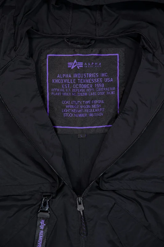 Alpha Industries UV Utility Fishtail Jacket - Black