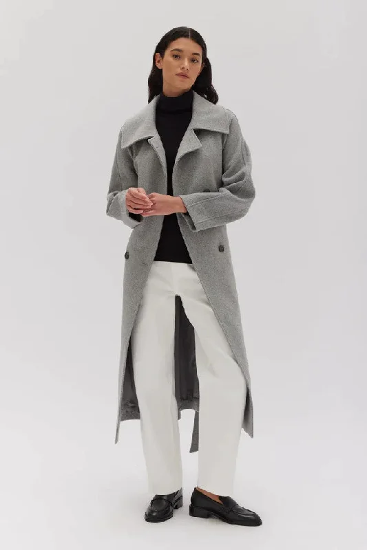 Assembly Label - Cocoon Coat, Grey Marle