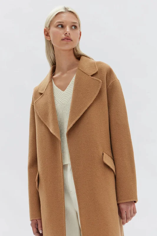 Assembly Label - Sadie Single Breasted Coat, Camel