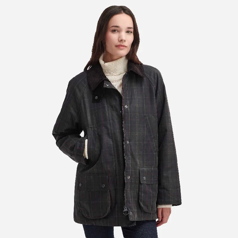 Barbour Women's Tartan Ashby Wax Jacket