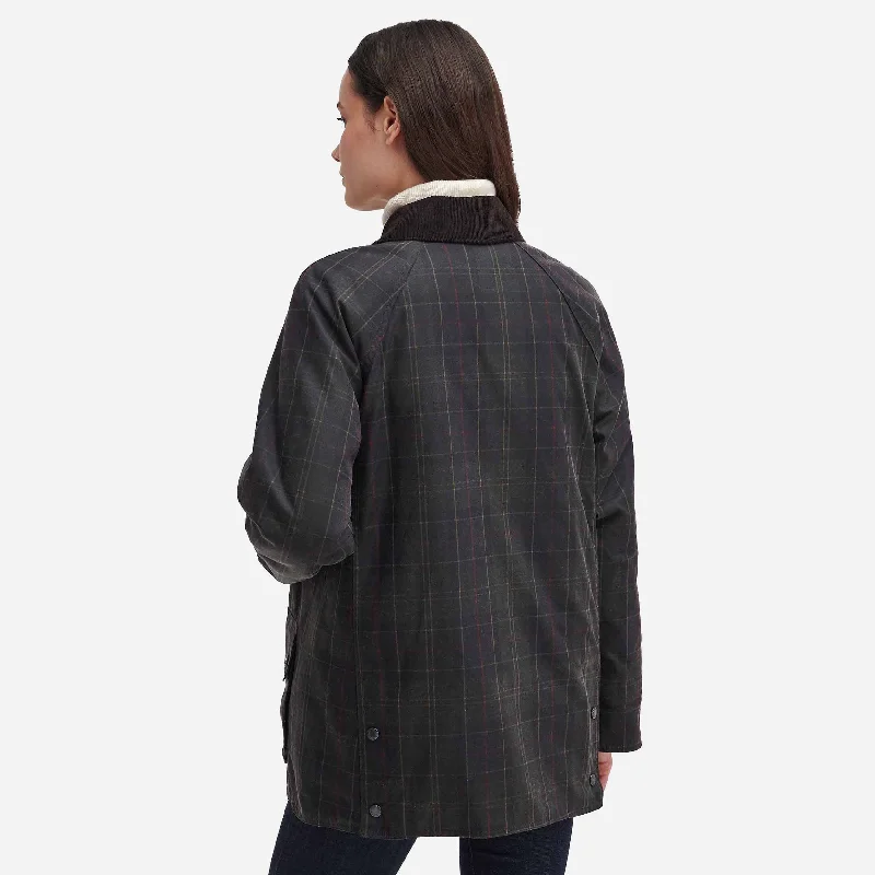 Barbour Women's Tartan Ashby Wax Jacket