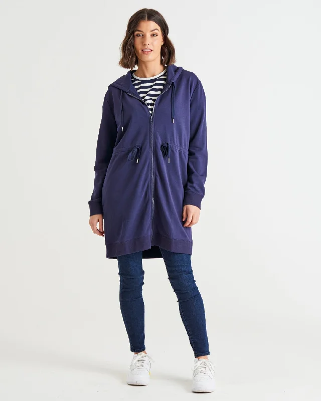 Betty Basics Anorak Sweat Jacket - Blue