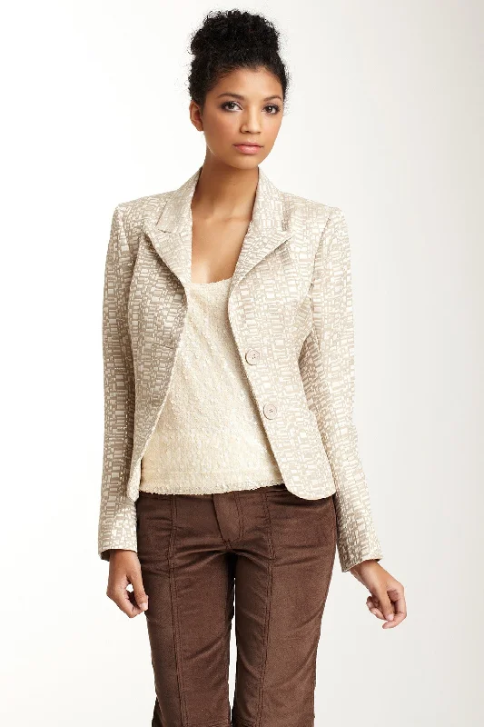 Brocade Blazer - Rectangle Gold