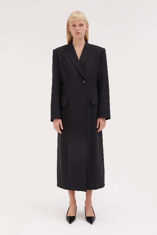 Carine Tailored Wool Coat