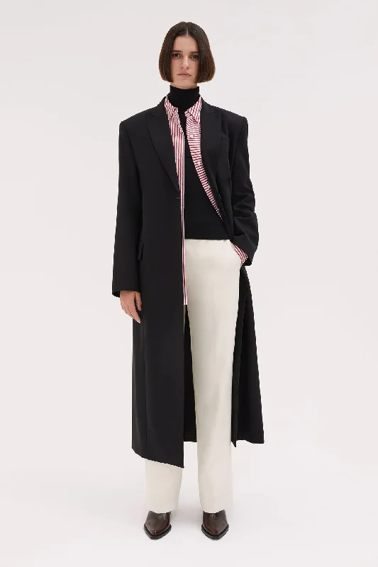 Carine Tailored Wool Coat