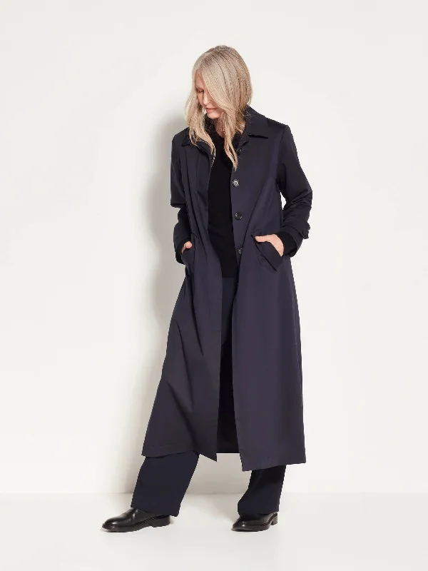 Cleo Trench (Cotton Coating) Navy