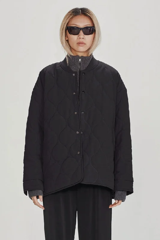 Commoners - Womens Quilted Jacket, Black