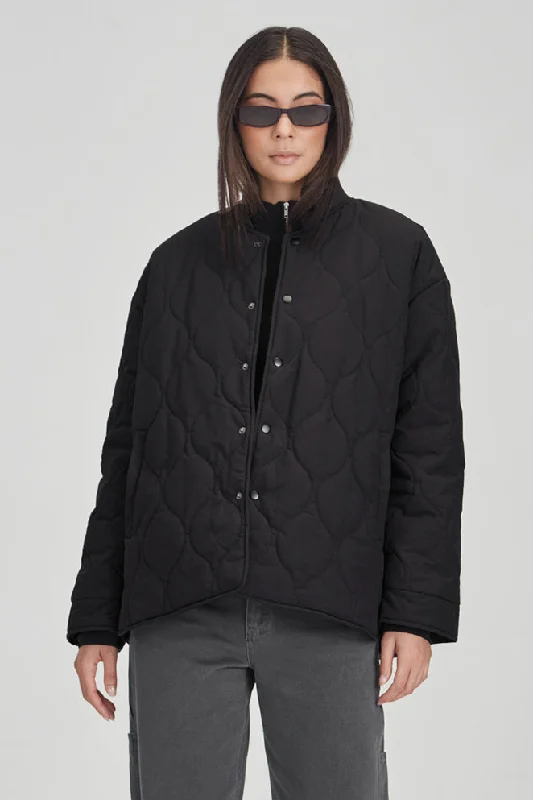 Commoners - Womens Quilted Jacket, Black