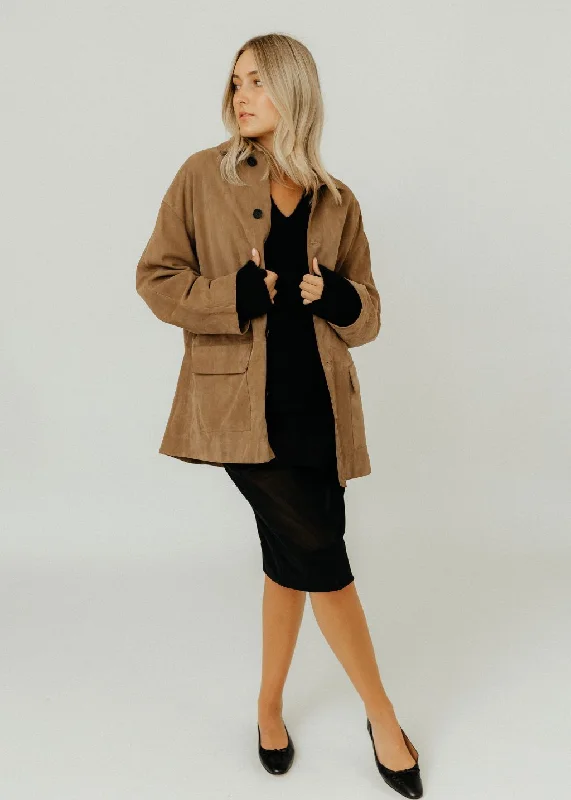 Tibi Suede Carcoat