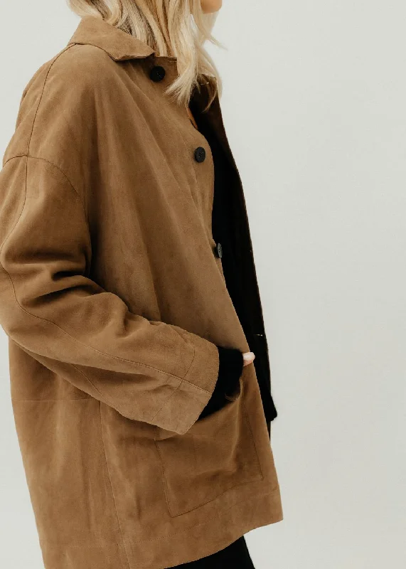 Tibi Suede Carcoat