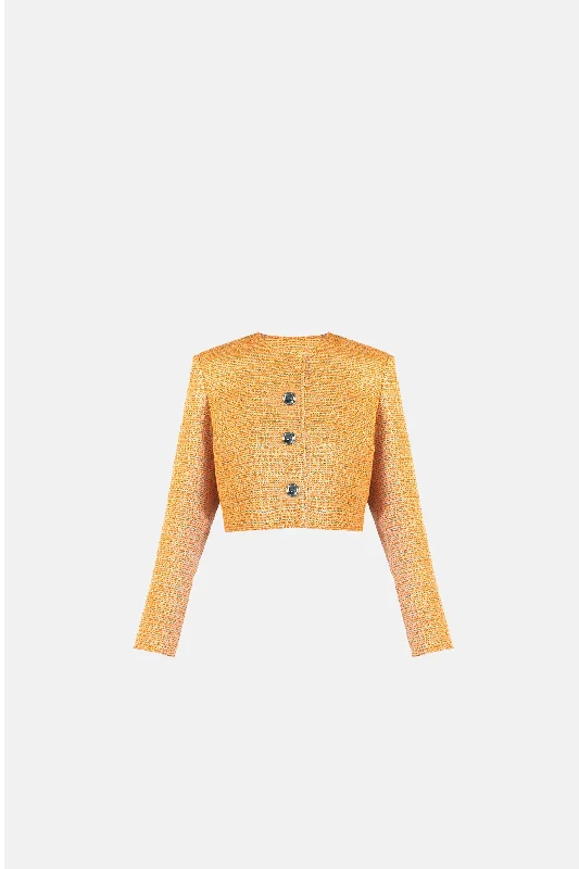 Cropped jacket Betsy in Orange