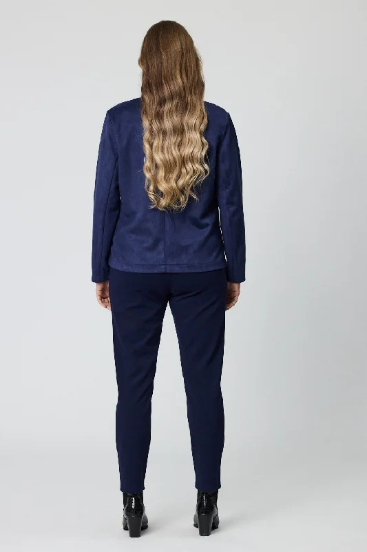 Democracy Naomi Suedette Jacket - Navy