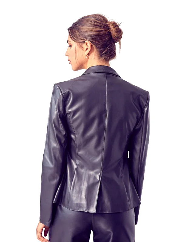 Do + Be Faux Leather Blazer