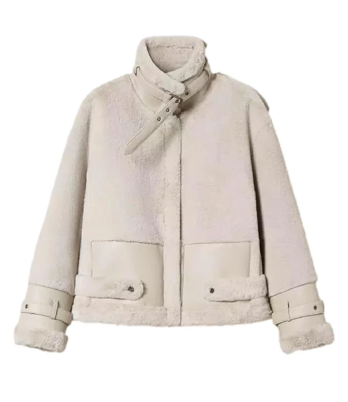 Twinset Giubbotto Bianco Donna