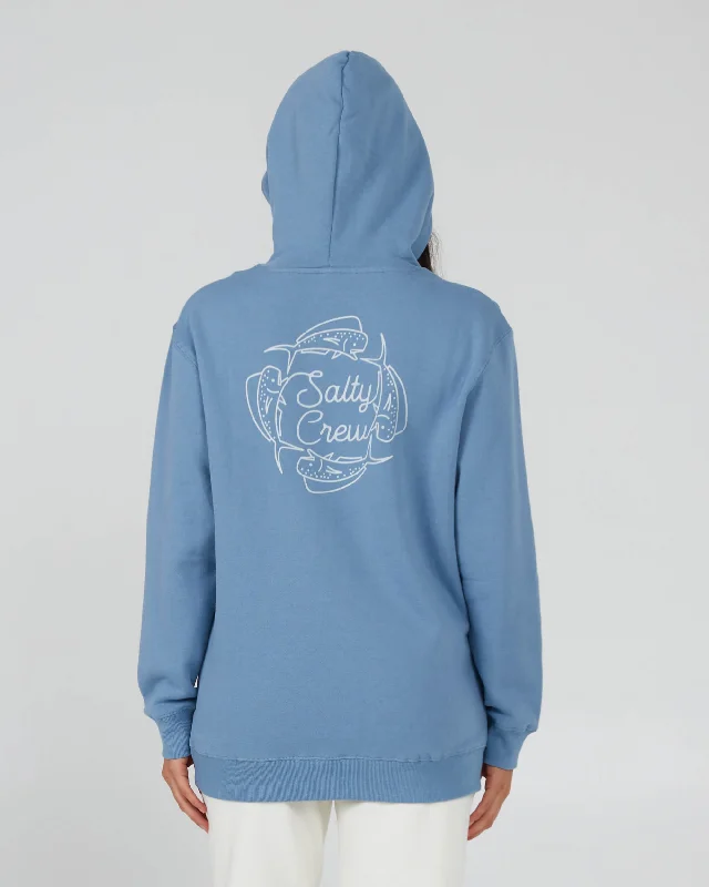 Drawn In Circles Hoody - Bluestone