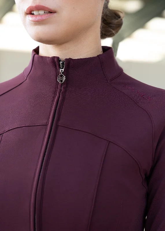 Fleeced Contour Jacket (Burgundy)