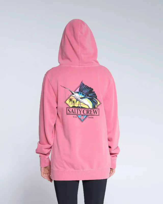 Go Sailin Boyfriend Hoody - Deep Pink