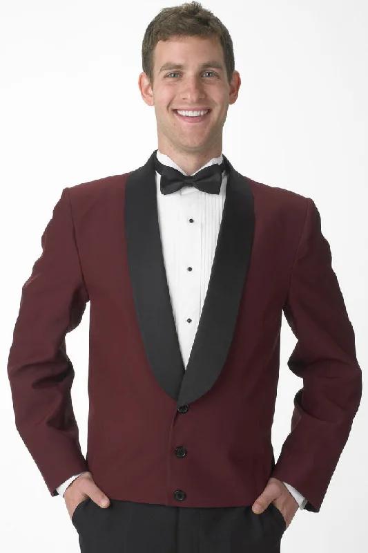 ""Holden"" Men's Burgundy Eton Jacket