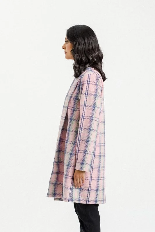 Home-Lee Haley Coat - Pink Plaid