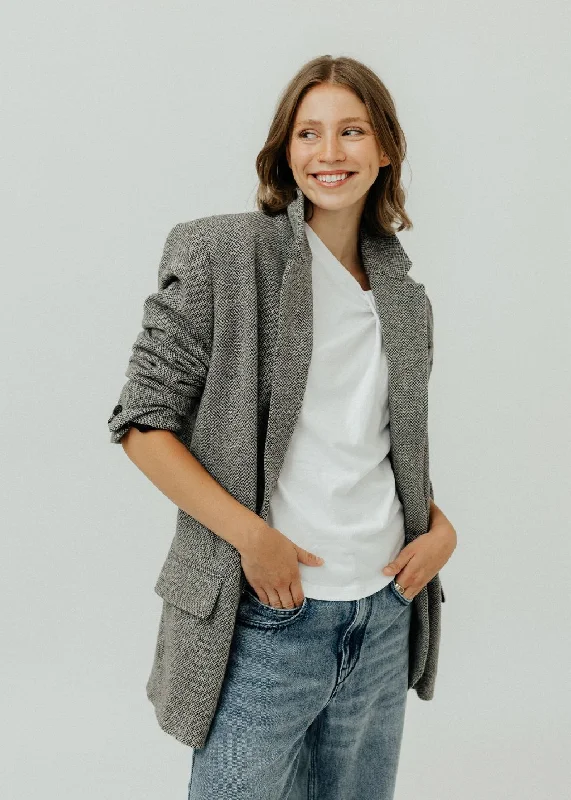 Isabel Marant Étoile Cikaito Blazer in Black/Ecru