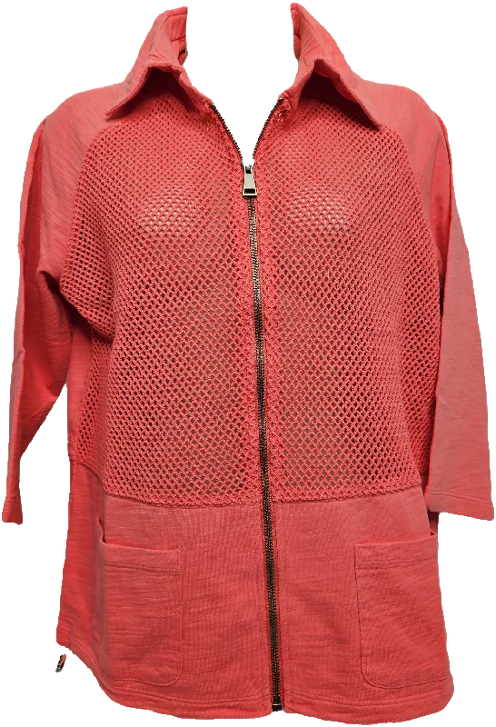 Jacket - Mesh 3/4 Sleeve - Coral Reef -  24101MLT