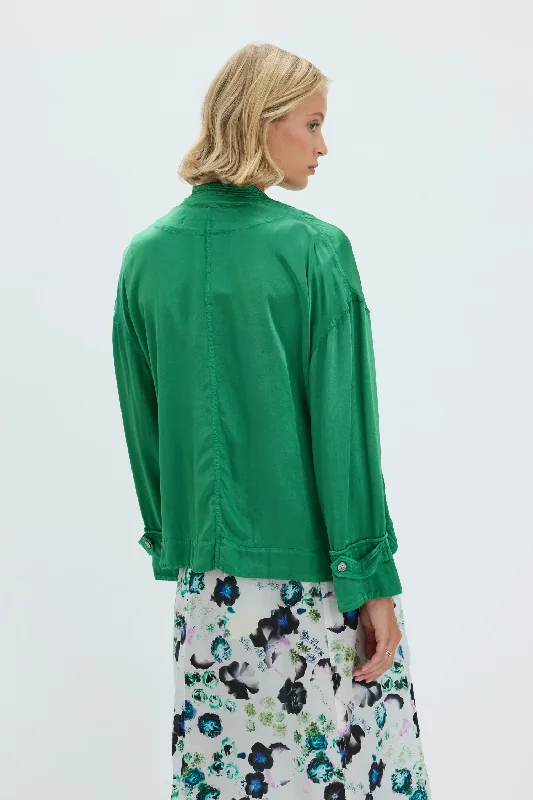 Pebble Satin Jade Fountain Jacket