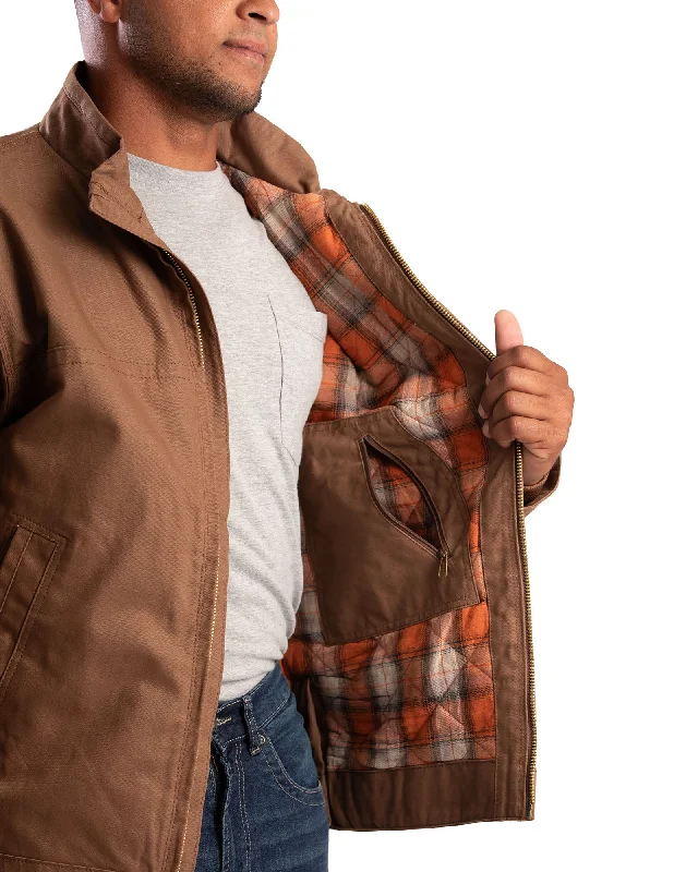 Men's Duck Flannel-Lined Work Jacket