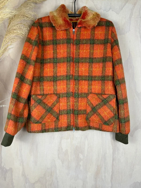 Juna Mandarin Plaid Bomber