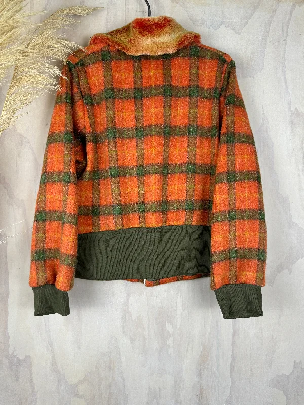 Juna Mandarin Plaid Bomber